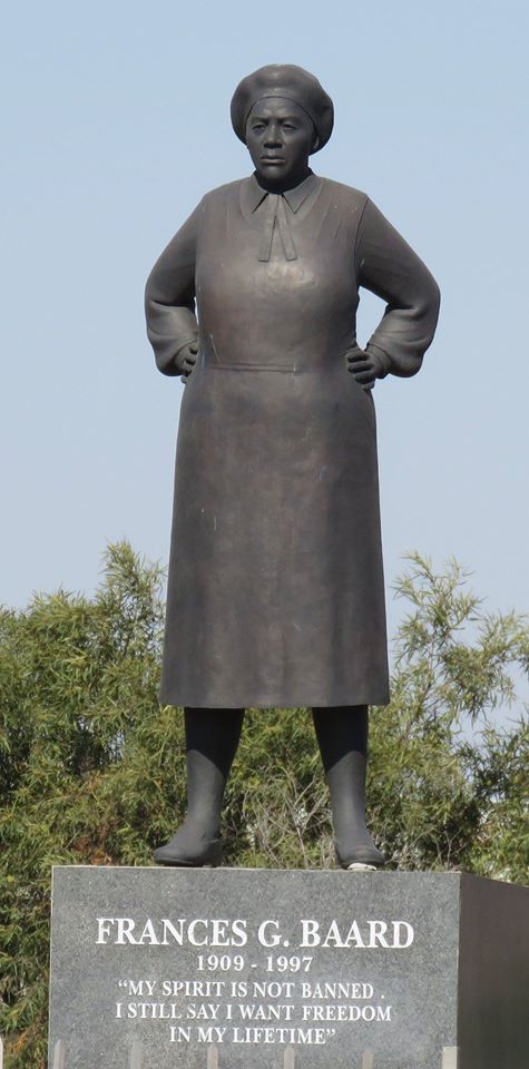 Bronze Statue of Frances Baard in Kimberley CBD