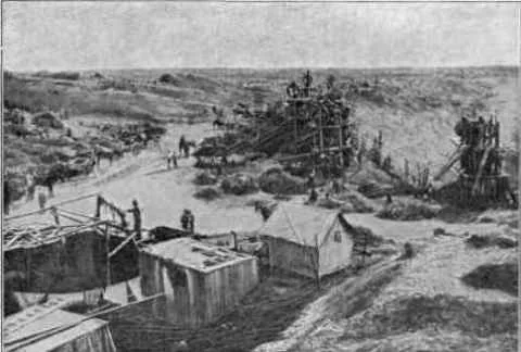 Diggings at New Rush