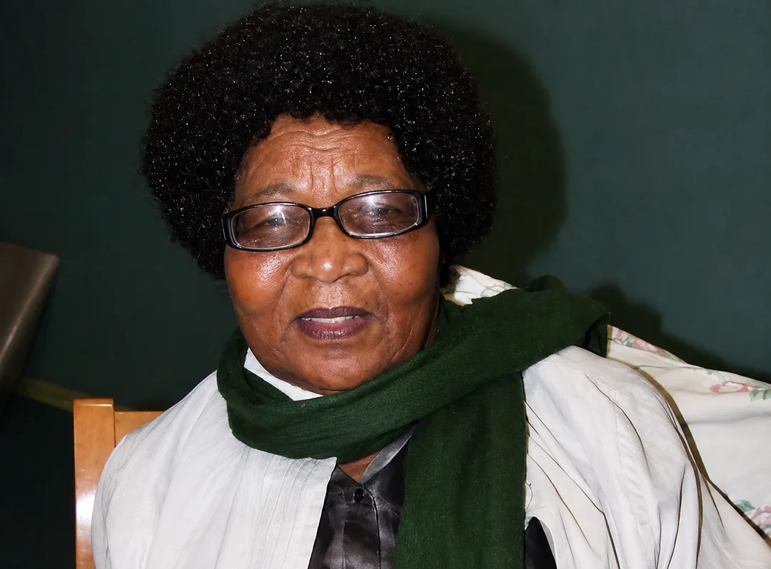 Portrait of anti-apartheid activist Mittah Seperepere, who was born near Kimberley and later served the ANC in exile across Africa and Europe.