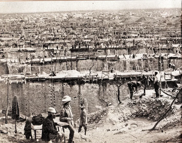 Diggings at New Rush