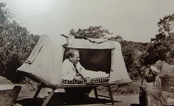Alfred Duggan-Cronin on one of his expeditions (Photo courtesy of McGregor Museum)