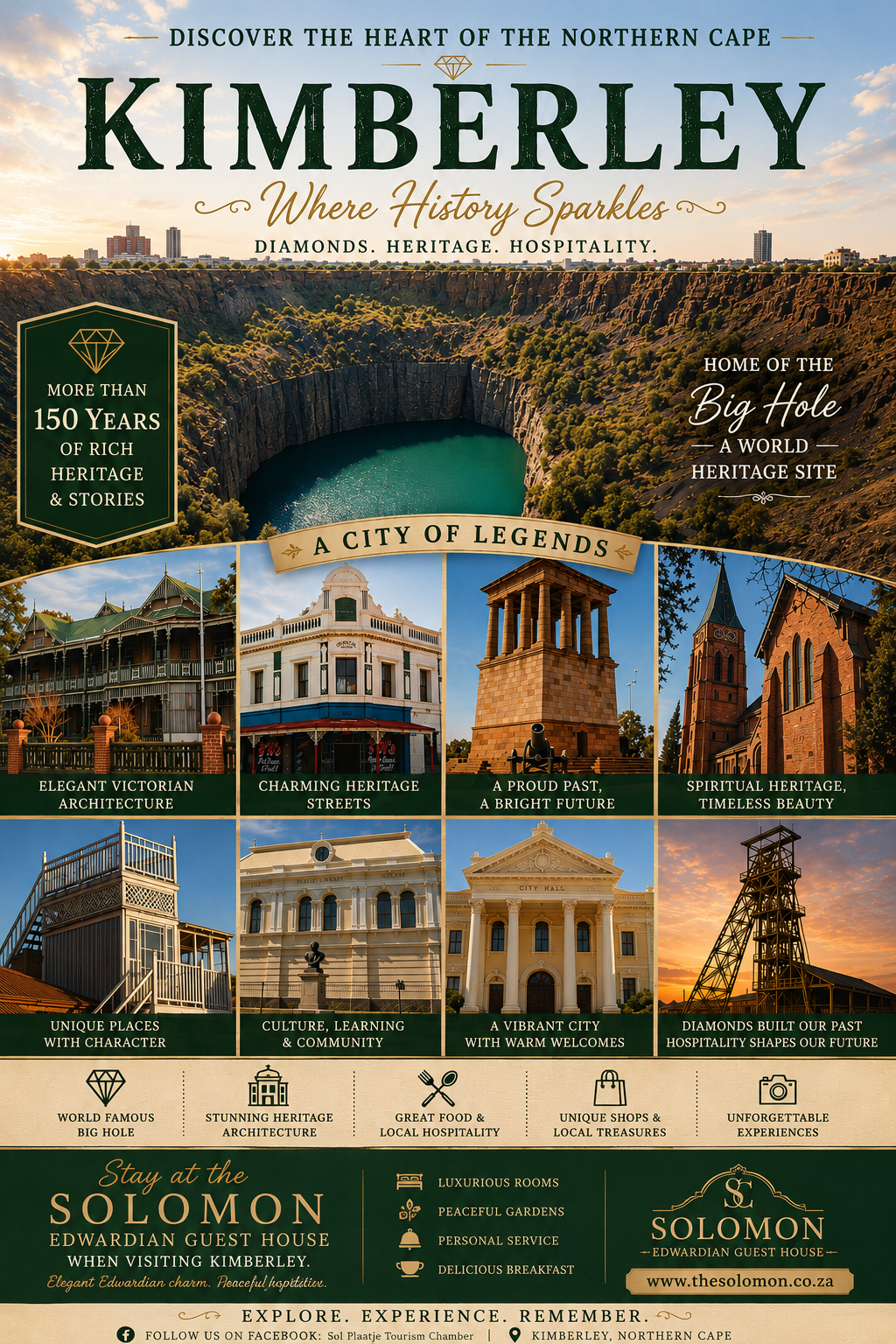 Graphic poster of historic Kimberley