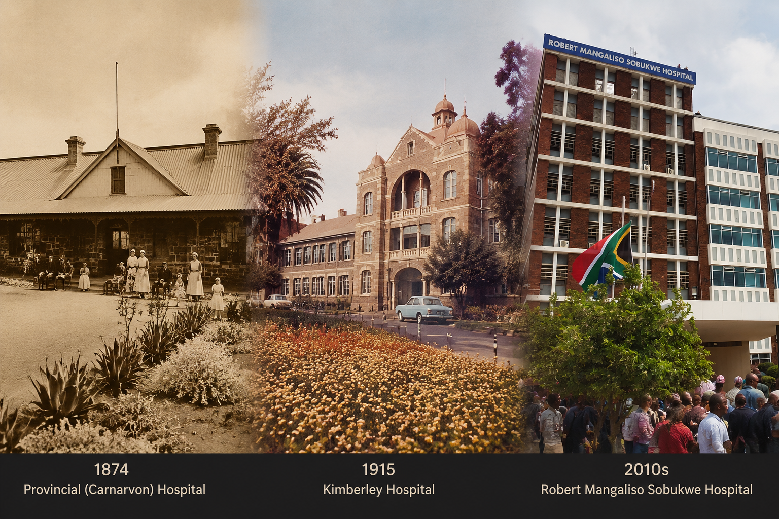 Changes to the provincial hospital in Kimberley over 150 years