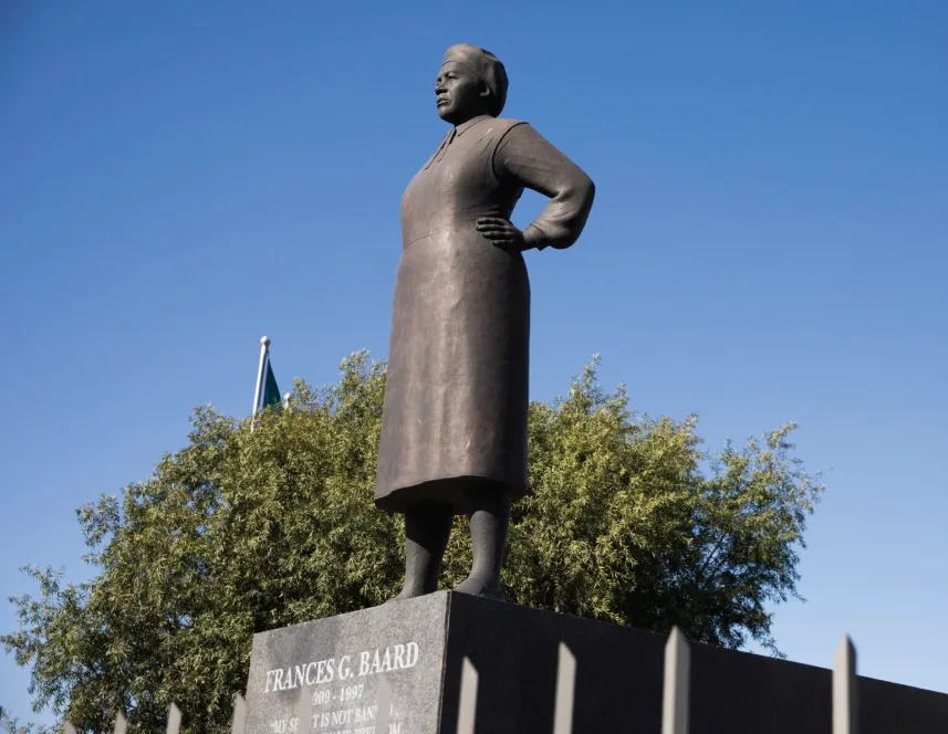 Bronze statue of Frances Baard