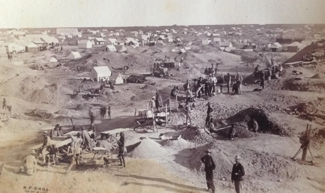 The early diamond fields at New Rush