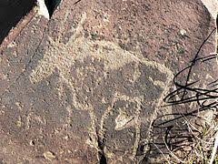 San rock art at Wildebeest Kuil