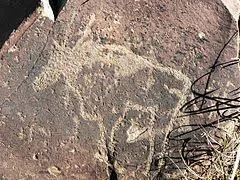 San rock art at Wildebeest Kuil