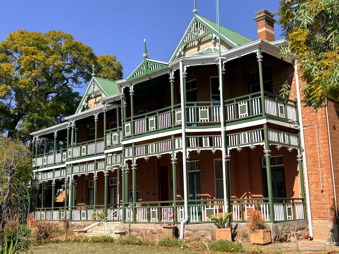 The magnificent wrap-around verandahs and decorative timber fretwork are among Dunluce's most distinctive architectural features.