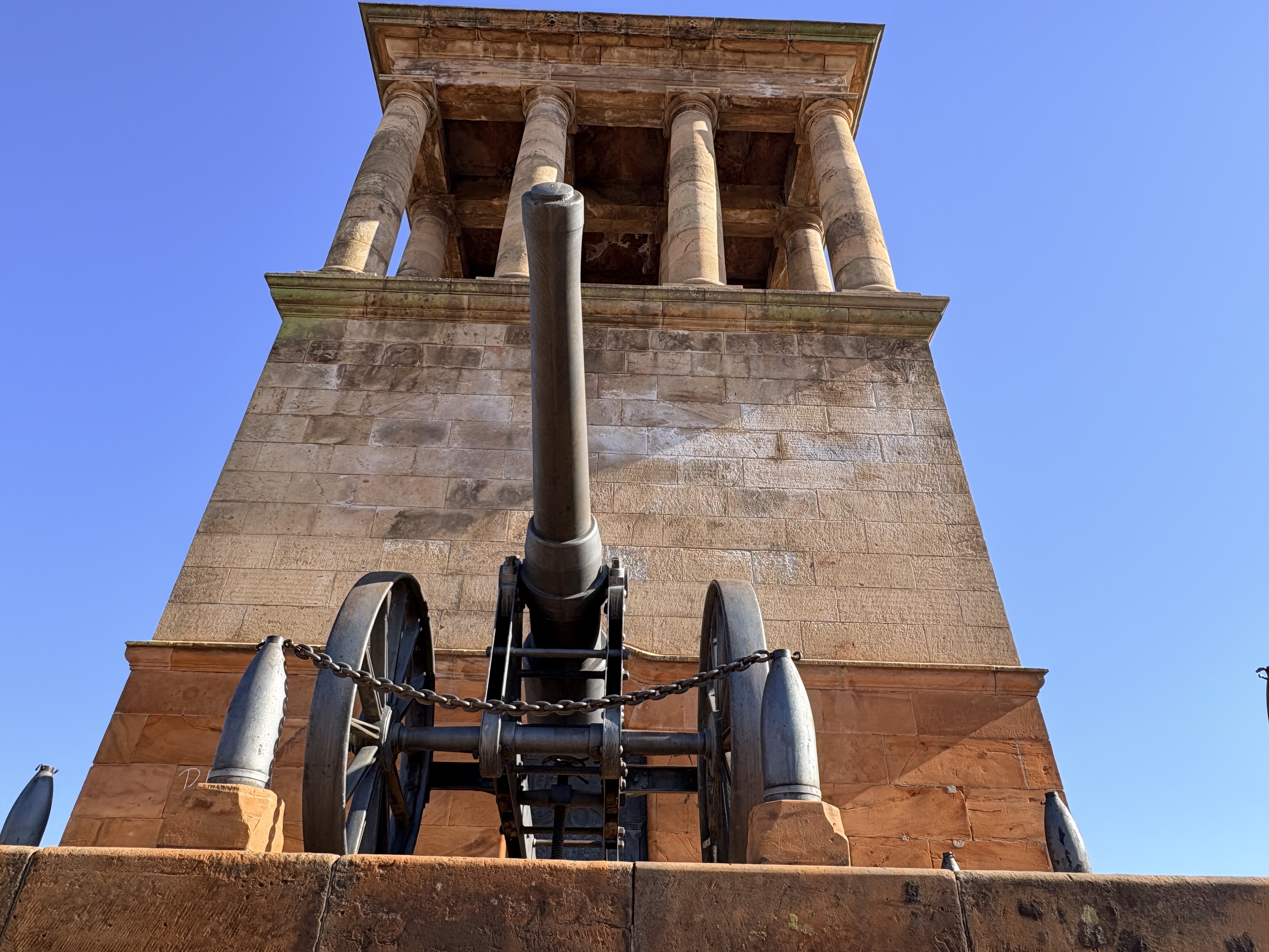Herbert Baker famously designed the Honoured Dead Memorial in classical Greek style