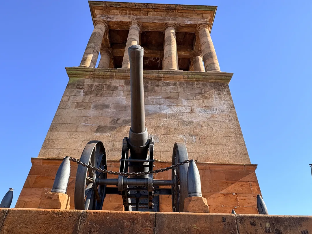 Herbert Baker famously designed the Honoured Dead Memorial in classical Greek style