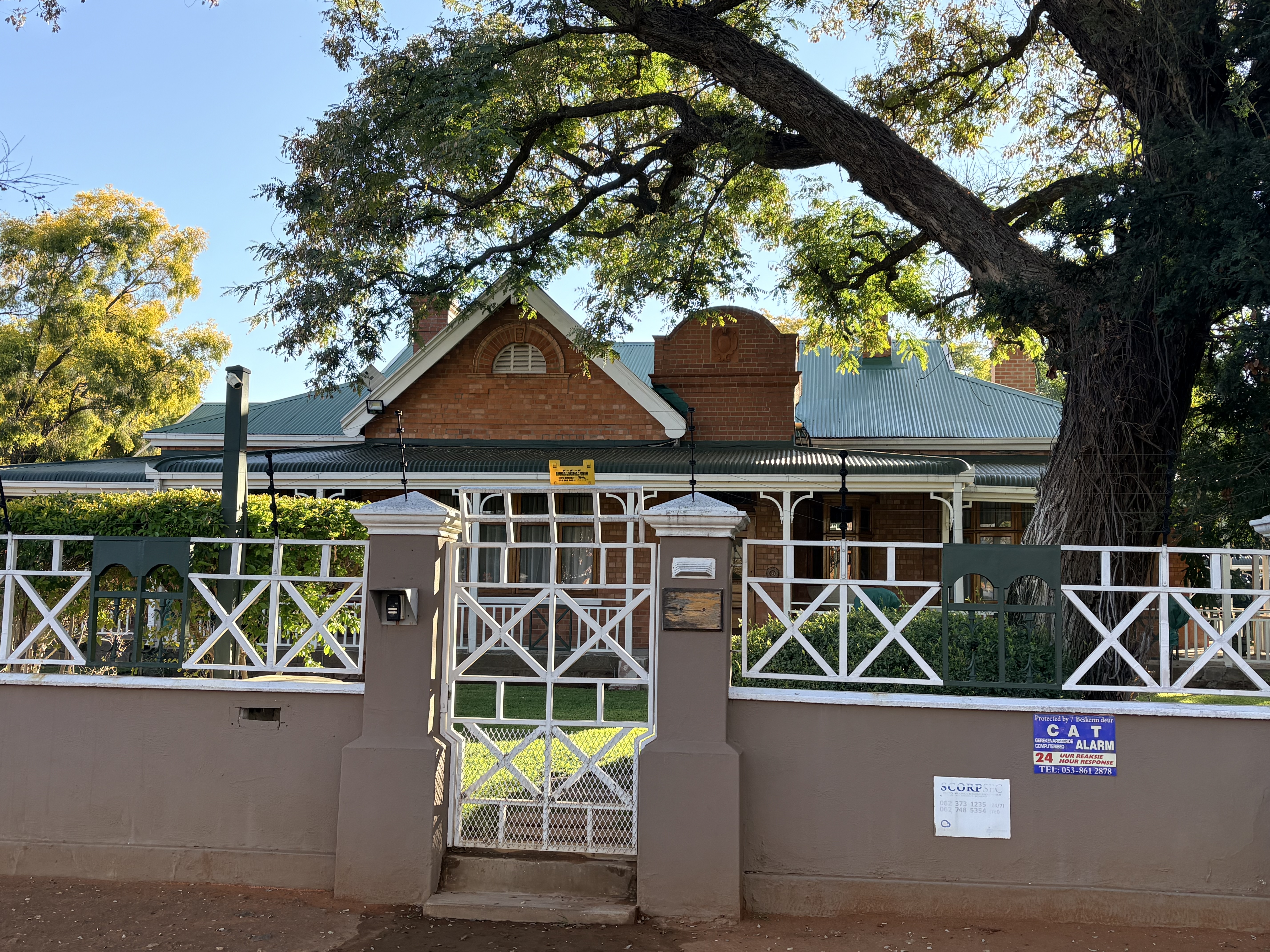 Street view of the historic Edwardian house at 11 Lodge Road, Kimberley.