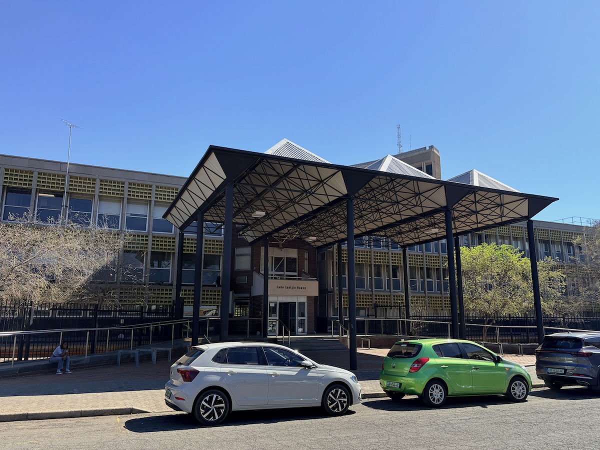 Front entrance of Luka Jantjie House on Sol Plaatje University's North Campus in Kimberley.