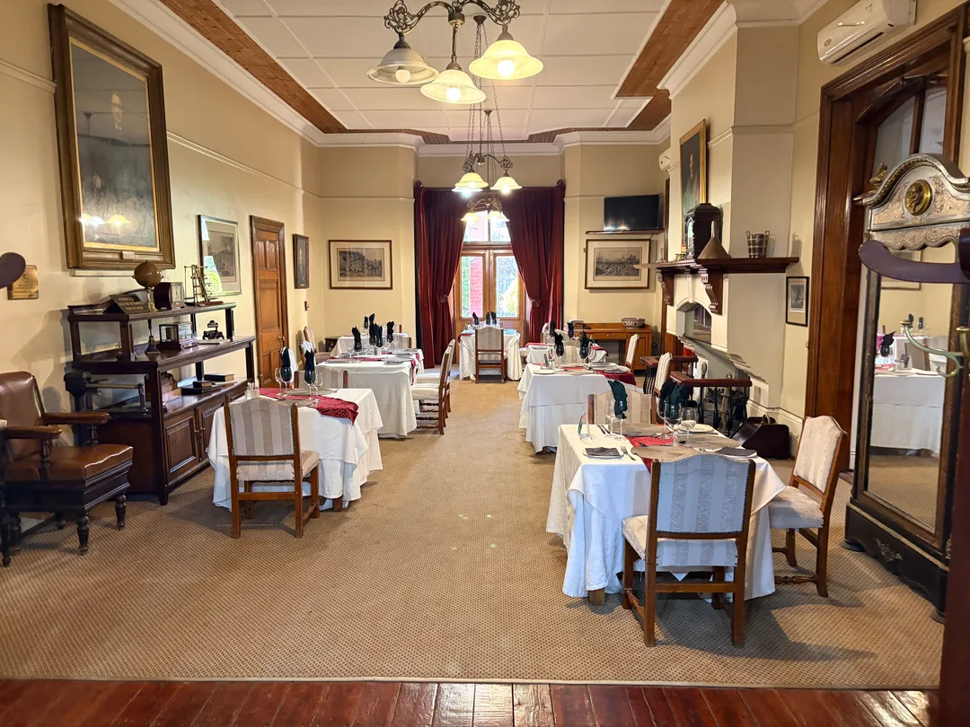 The lounge area at the Kimberley Club provides a more intimate setting.