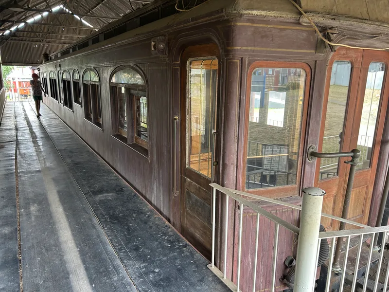Big Hole Open Air Mine Museum: De Beers railway coach, used by Cecil John Rhodes to commute between Cape Town and Kimberley