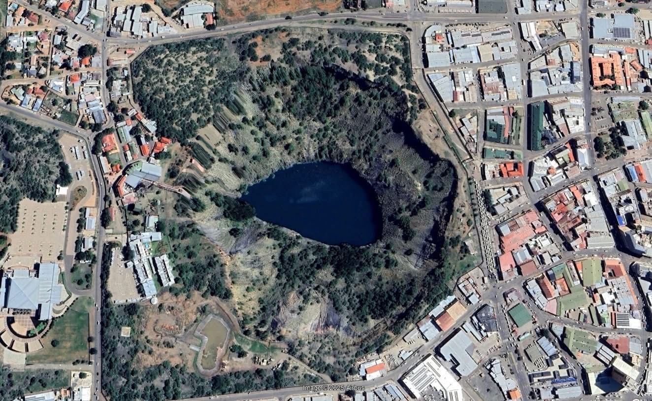 The Big Hole aerial view