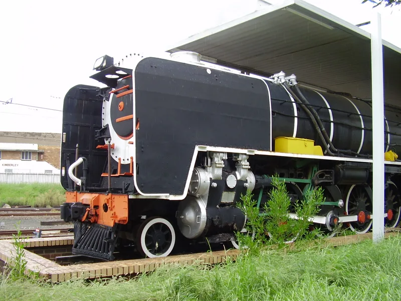 Kimberley Train Station: South African Railways Class 25NC. Number: 3411. Built: 1953. Builder: North British Locomotive Company