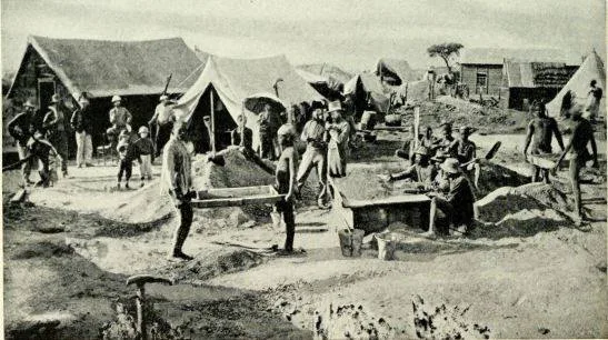 Diggings at New Rush